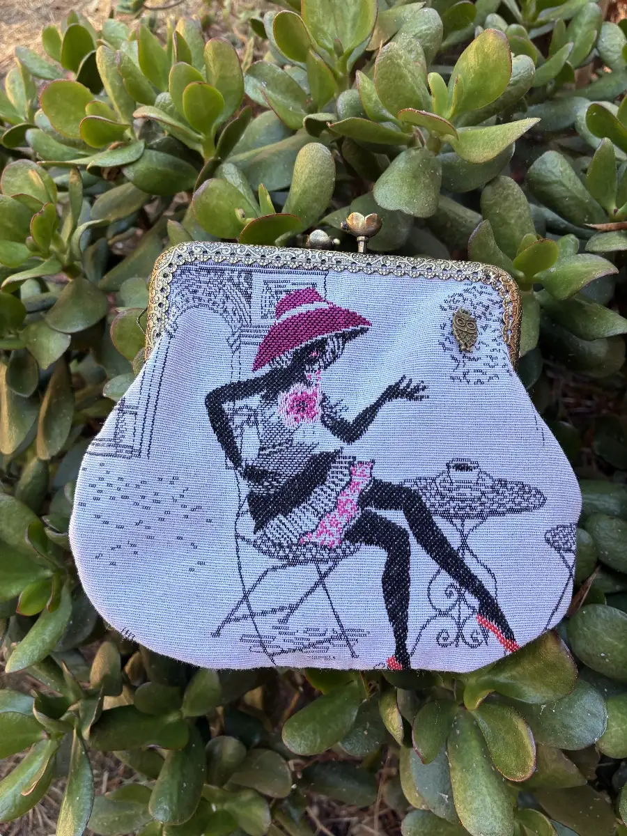 Porte monnaie grand format motif Frida Kahlo